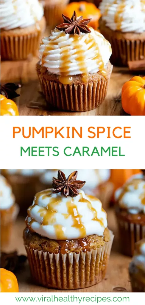 Fall Cupcakes with Cinnamon Frosting and Salted Caramel 8 Pumpkin Spice Meets Caramel