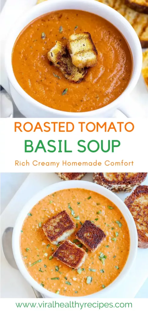 ROASTED TOMATO BASIL SOUP