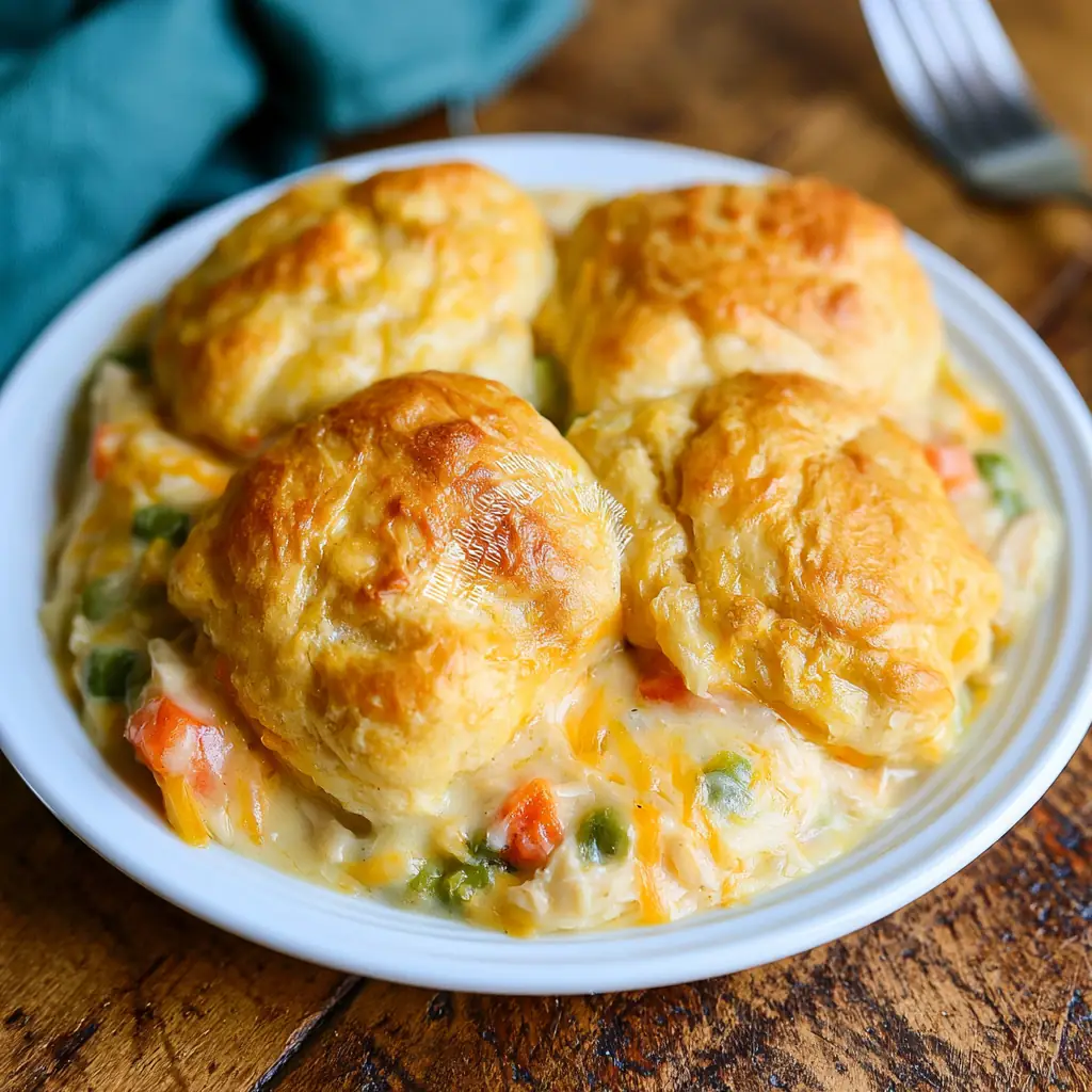Chicken Pot Pie with Biscuits: Easy 35-Minute Dinner 6 Chicken Pot Pie with Biscuits