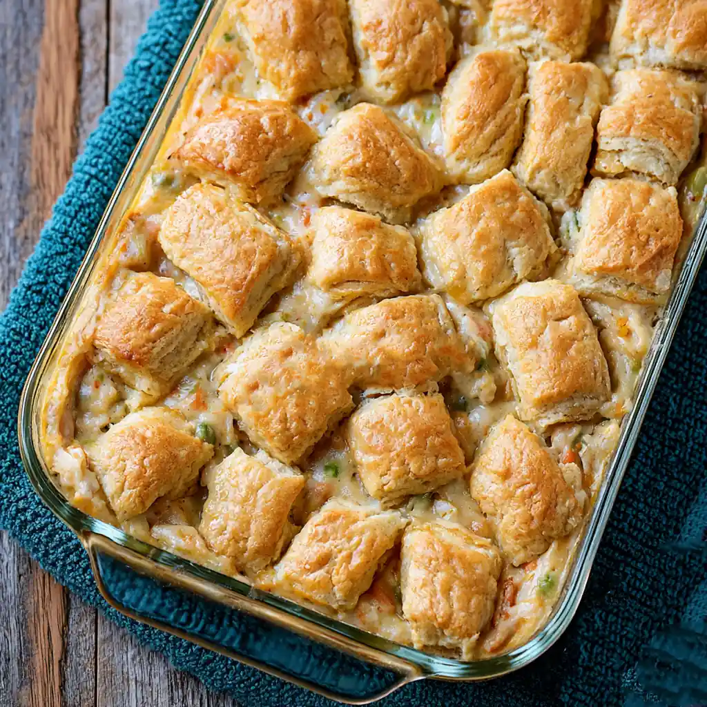 Chicken Pot Pie with Biscuits: Easy 35-Minute Dinner 7 Chicken Pot Pie with Biscuits