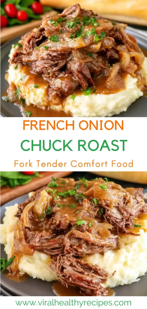 French Onion Chuck Roast: Tender Slow Cooker Comfort Food 8 FRENCH ONION CHUCK ROAST