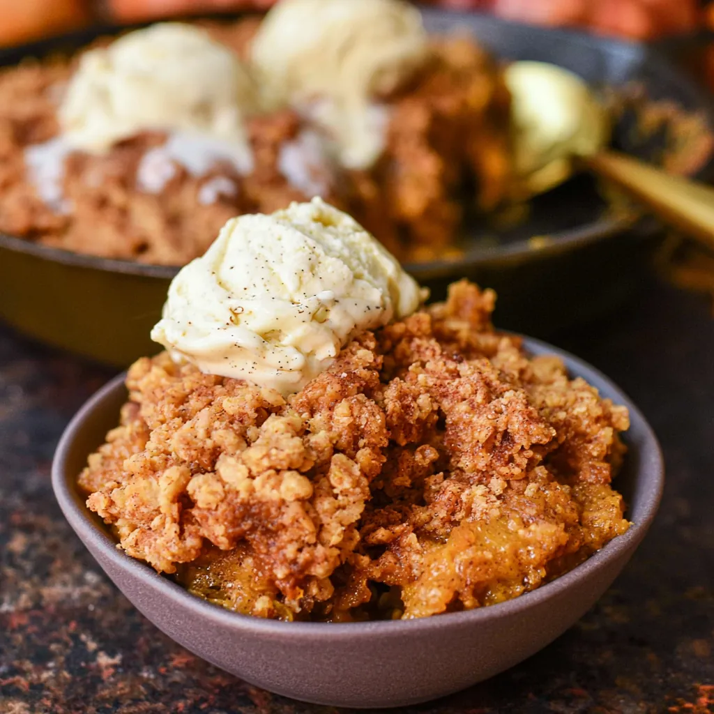 Pumpkin Pie Crisp: The Ultimate Fall Dessert with Cinnamon Streusel 6 Pumpkin Pie Crisp